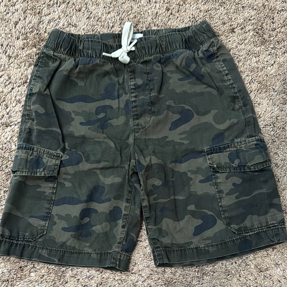 Old Navy 100% Cotton Boys Camo Shorts Size 10